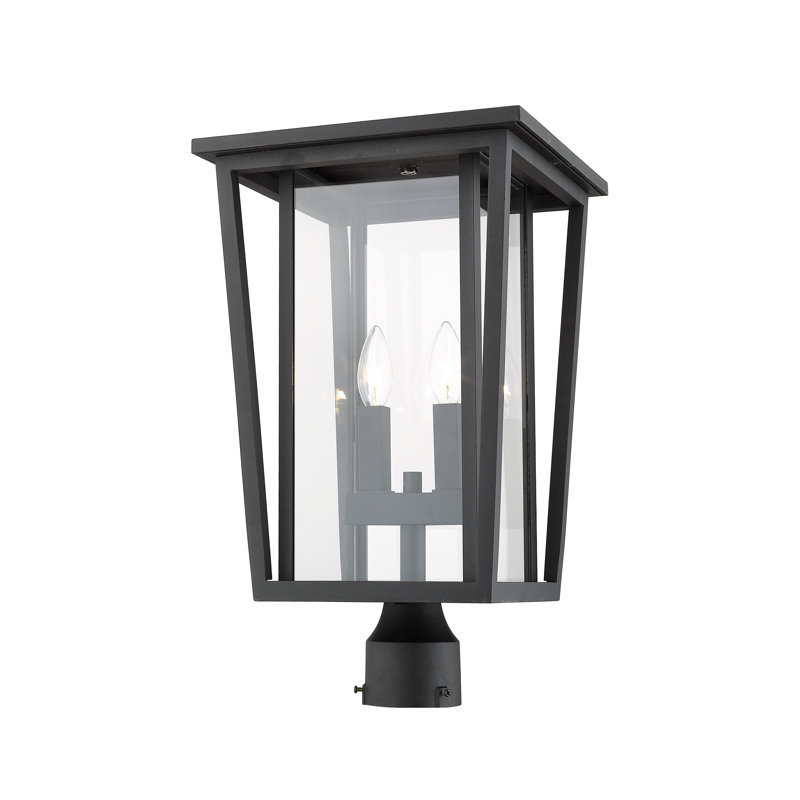 Luminaire suspendu à 2 lumières Amreet, Noir