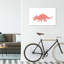 Geometric Dino Triceratops - impression d'art graphique-52797898-52797916