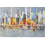 Color Splash Cityscape - décor de salon contemporain imprimé