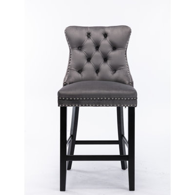 Upholstered and Velvet Bar Stool
