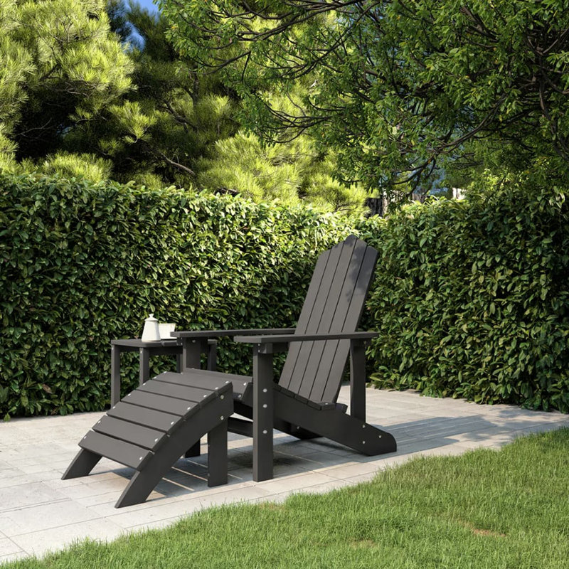 Linco Outdoor Adirondack Chair, Black