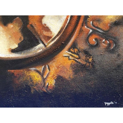 La peinture de l'horloge du jongleur par Yogyata Gadia | Acrylique sur toile