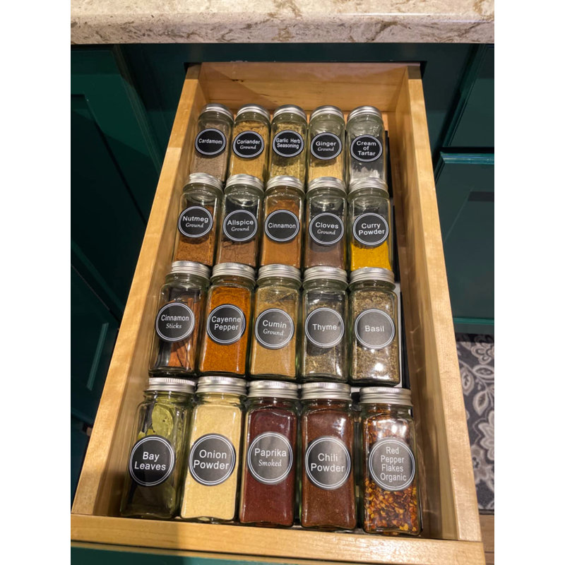Cabinet System Spice Jar & Rack Set