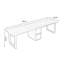 Bureau rectangulaire en bois massif brun noisette-1093624029