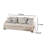 Lewis Sofa With 4 Accent Pillows, 92 Inch , Polyester-108470637