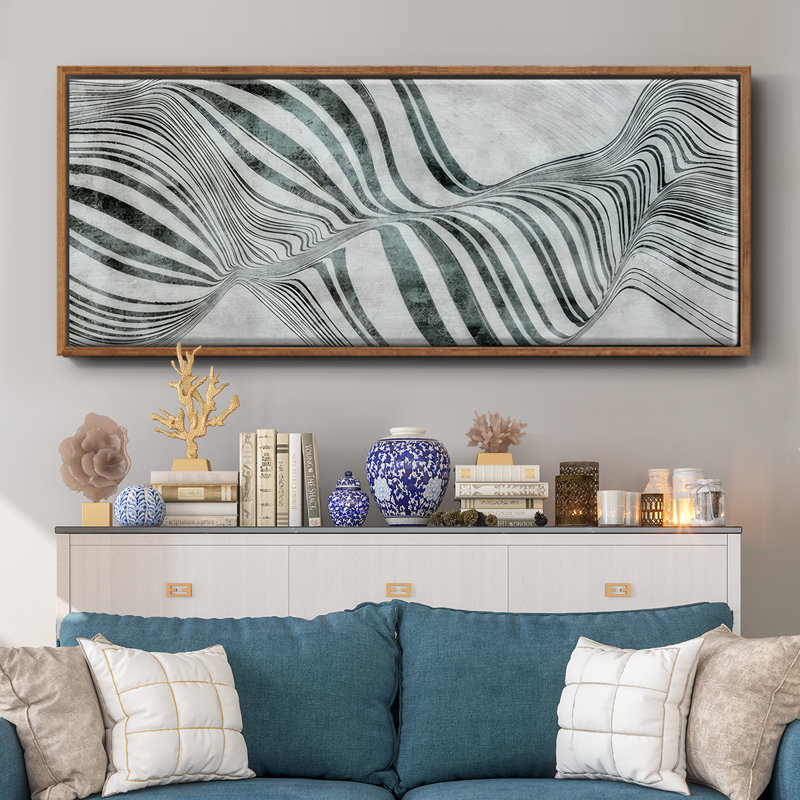 Forme de bulle - Framed Canvas, 24" H x 60" W