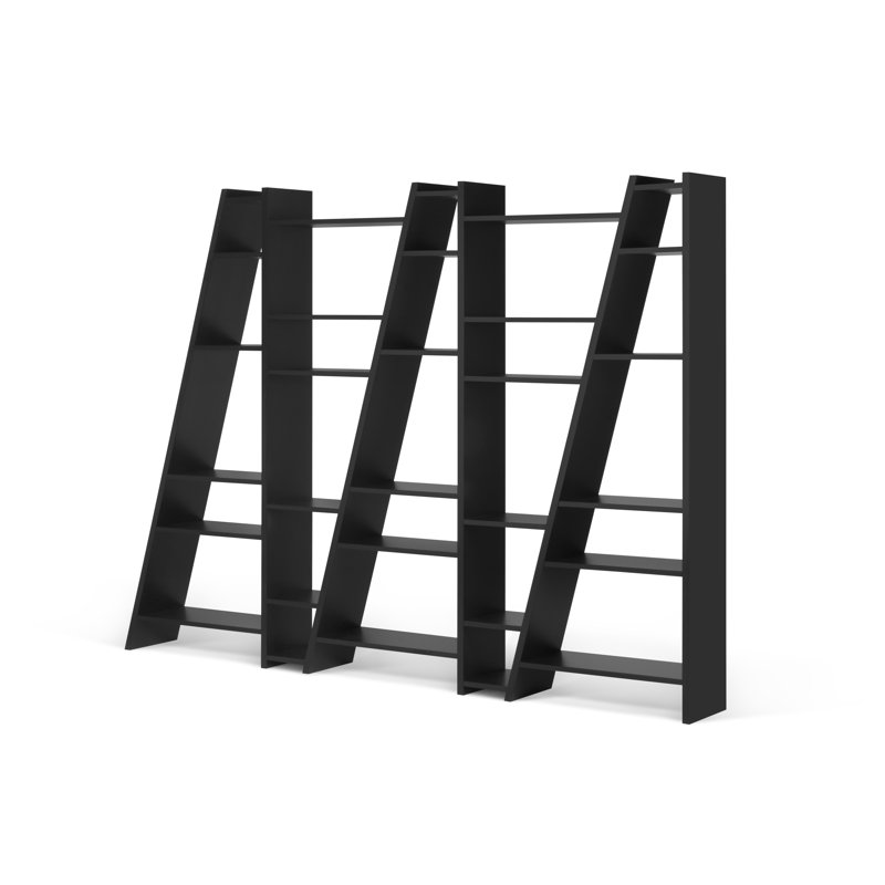 Bibliothèque Delta H 76,77 "x l 103,54", Noir pur
