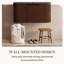 Armoire de salle de bain murale 36 po en noyer avec comptoir, sans lavabo