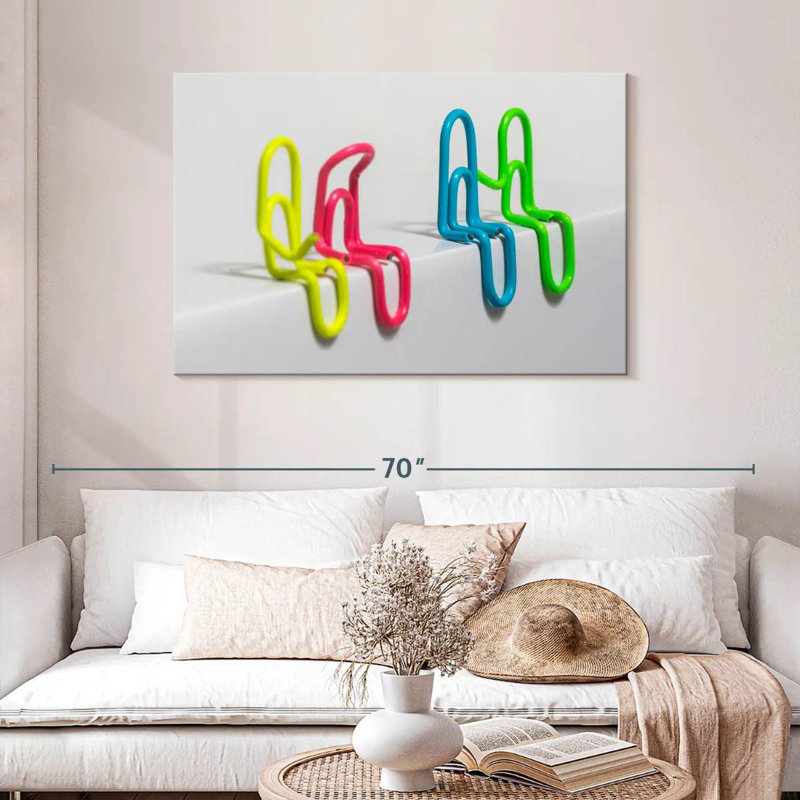 Kerner Paper Clip Couples, 30" H x 45" W