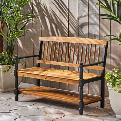 Imperial Bench, Classic Bench With Storage, Wood, Finish, 36 Inches Product Height Design Storage Shelf, 17.75 Seat