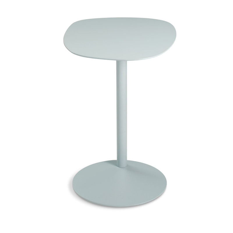 Swole Single End Table, 25" H x 20" W x 15" D, White