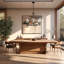 6 - Light Dimmable Wagon Wheel Chandelier