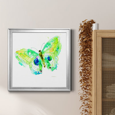 Carnet de croquis Butterfly II - peinture sur toile encadrée
