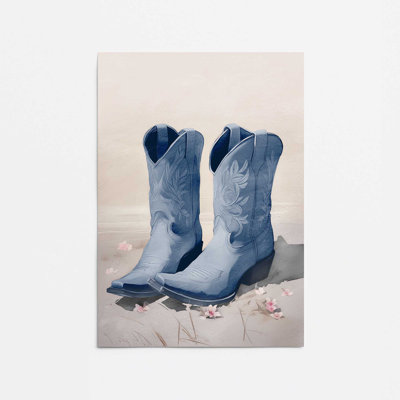 Cowboy Essentials in Blue I Rolled Print