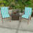 21" x 44" Outdoor Chair Cushion with Ties and Loop-124594401