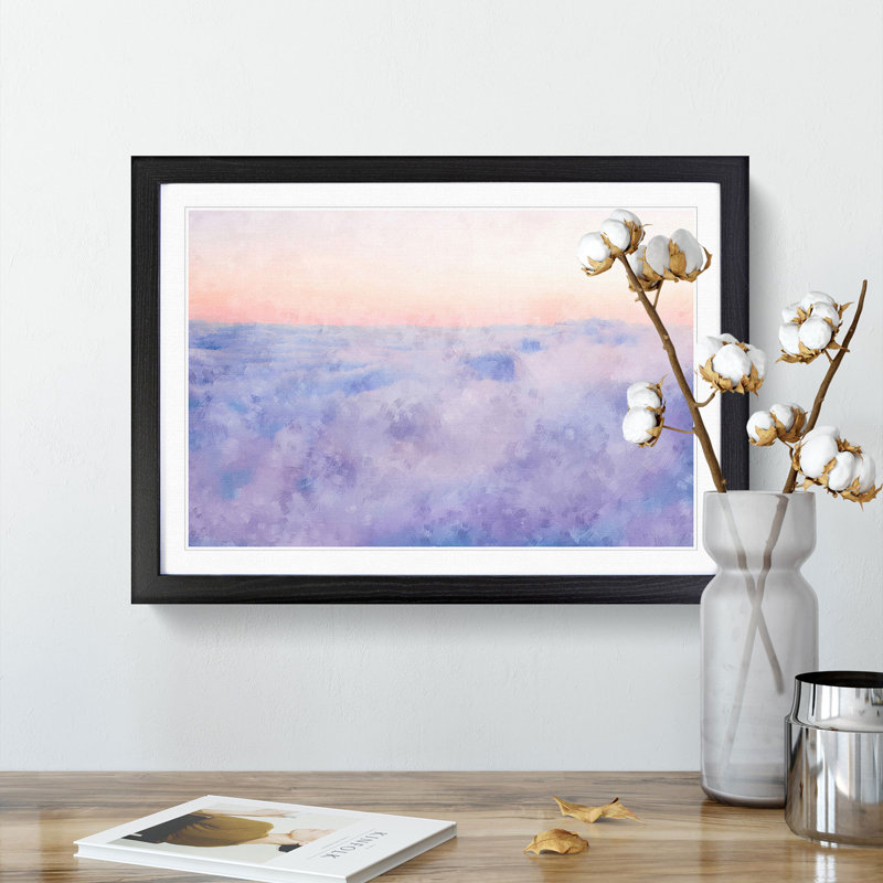 Upon the Clouds - Framed Print, Black Framed, 45cm H x 63cm W x 2cm D