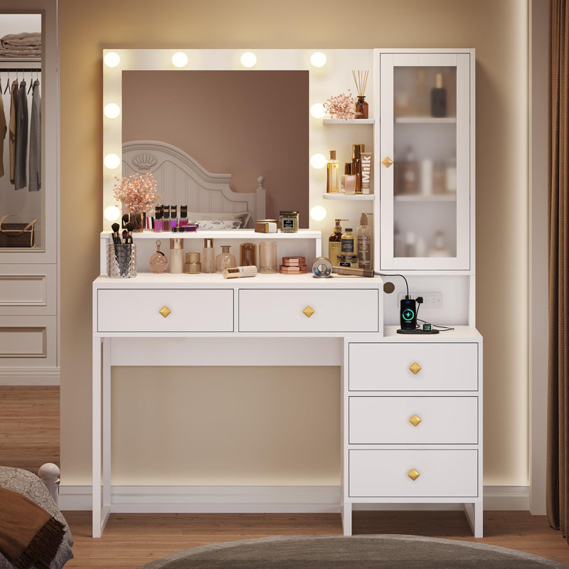 Meuble-lavabo simple Dufault, Blanc / blanc