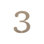 4" H Metal Surface Mount House Number