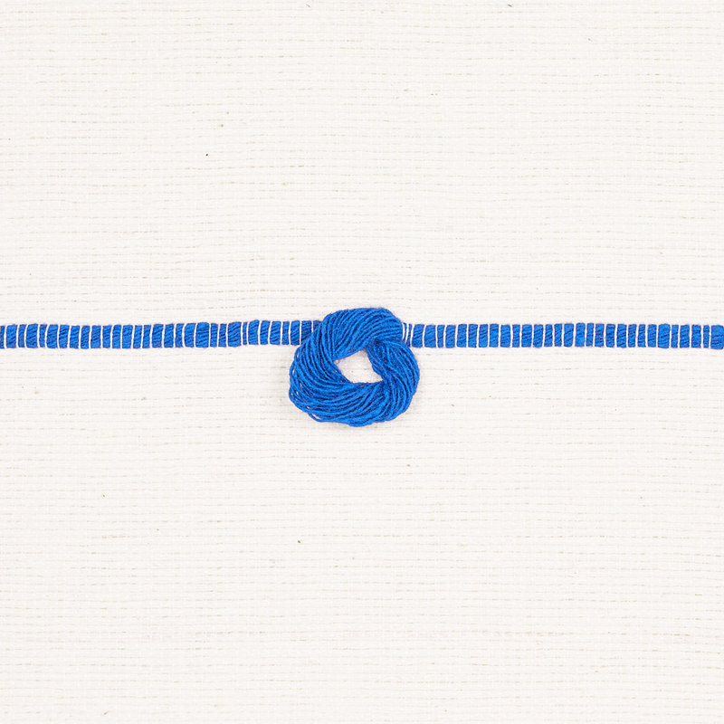 Tissu noué à la main Globo, Bleu royal