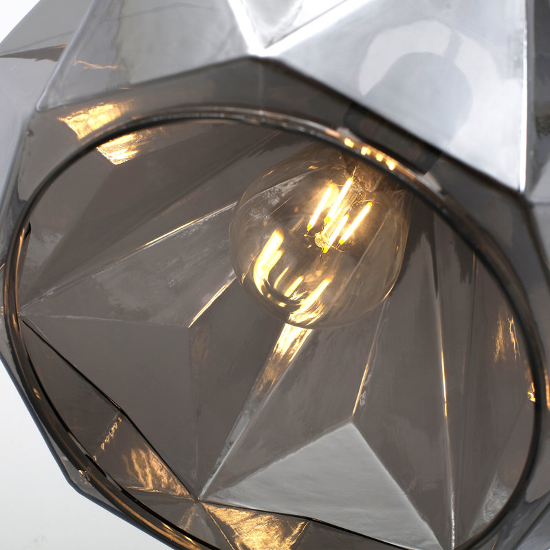 Luminaire suspendu géométrique moderne à 1 lumière pour salle à manger, cuisine, vestibule, couloir, chambre à coucher, café