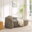 Méridiennes simples modernes ovales avec accoudoirs latéraux et coussin-1861996016