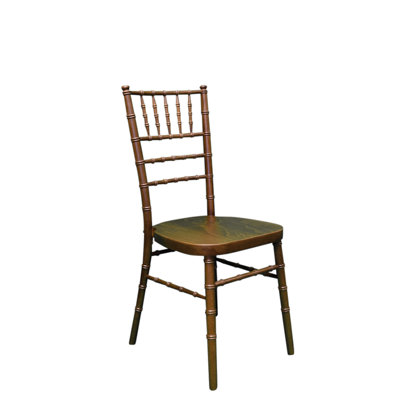 Arrington 43 cm H Solid Wood Ladder Back Stackable Side Chair