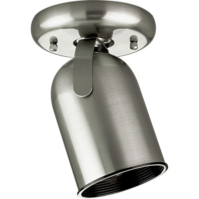 50w Brushed Nickel  Round Back Ceiling Mount Directional (5" x 5")