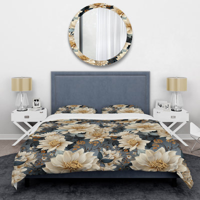 Ensemble de housse de couette Delicate Magnolia Dreams IV - Floral