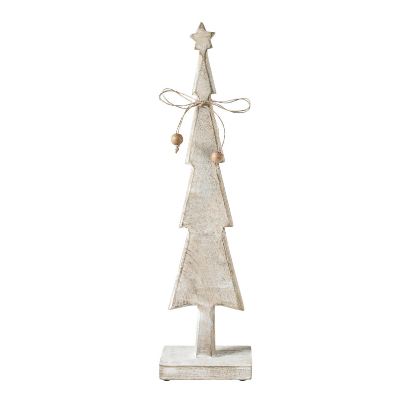 Figurine en bois festive, H 16 po x l 4 po x P 2,5 po