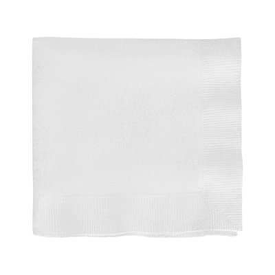 Serviettes en papier blanc pour boissons/cocktails - 3000 serviettes