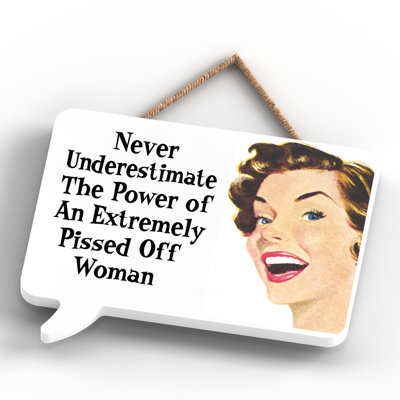 Pinup Never Underestimate - Print on MDF