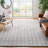 Dardanelle Natura Hand Woven Wool Cotton Geometric Rug in Cream/Gray-886867660