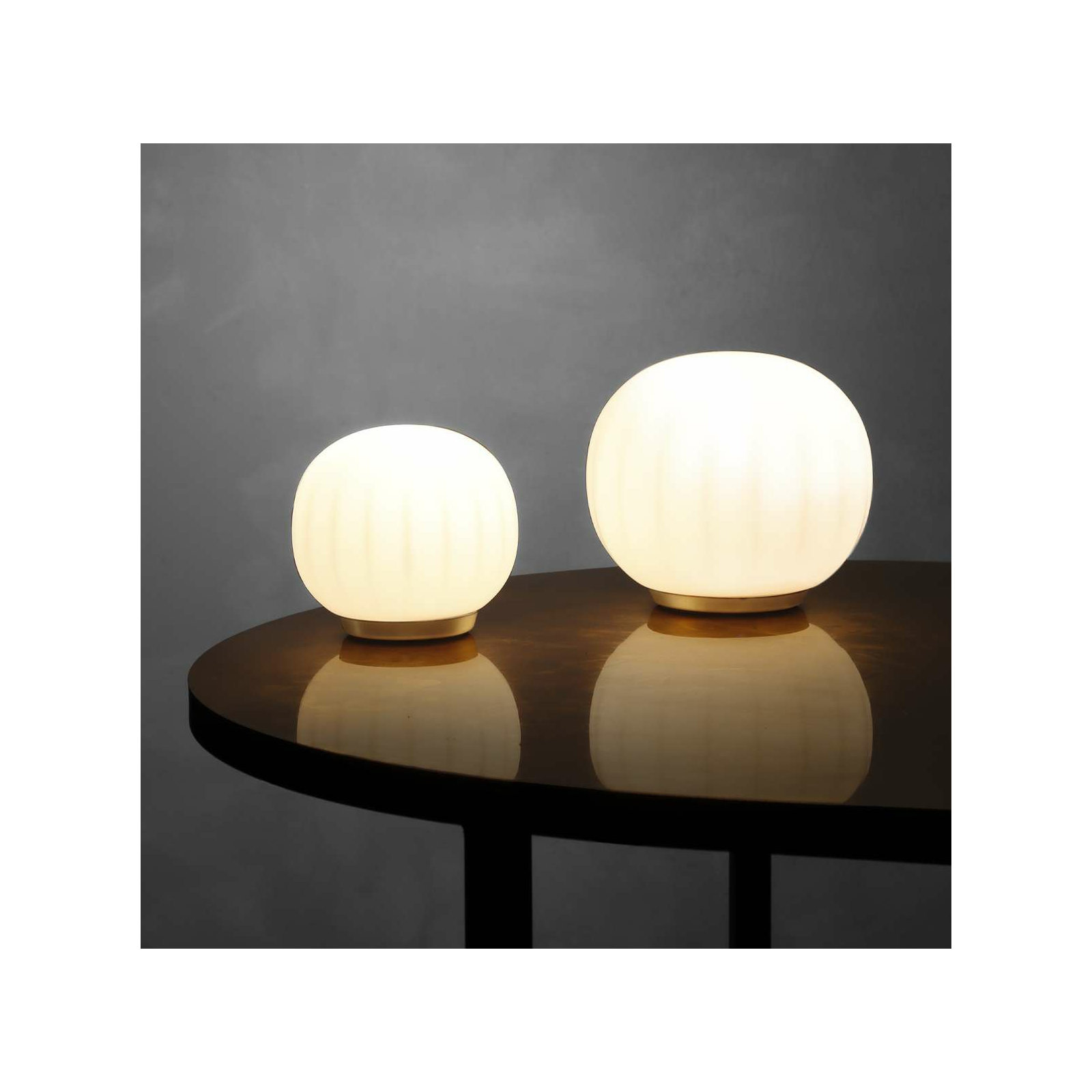 Lita Stemless Table Lamp, Brass, 10.2" H x 11.8" W x 11.8" D