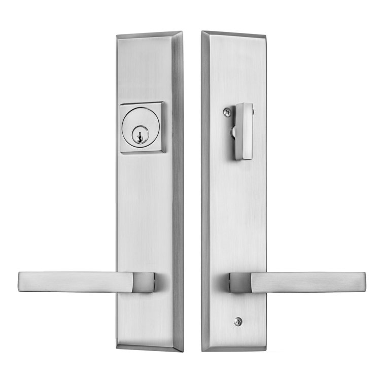 Times Square Entry Lever Set with Single Cylinder Deadbolt
