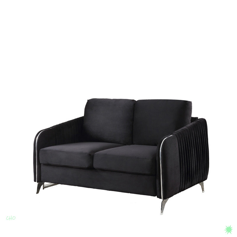 Causeuse en velours chic et moderne