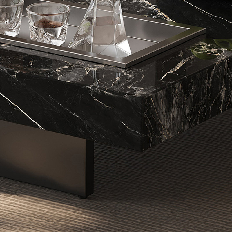 Table basse minimaliste de style italien, Noir