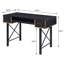 Bureau d'ordinateur noir avec plateau pour clavier