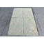 Tapis turc rétro tissé à la main avec un motif floral pour un décor de style bohémien dans des tons doux brun / vert