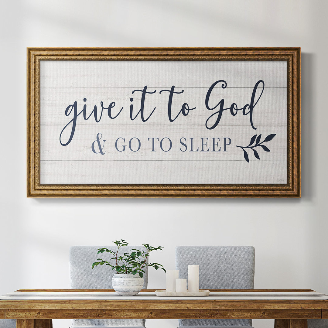 Give It to God - Single Picture Frame Textual Art on Canvas Trinx