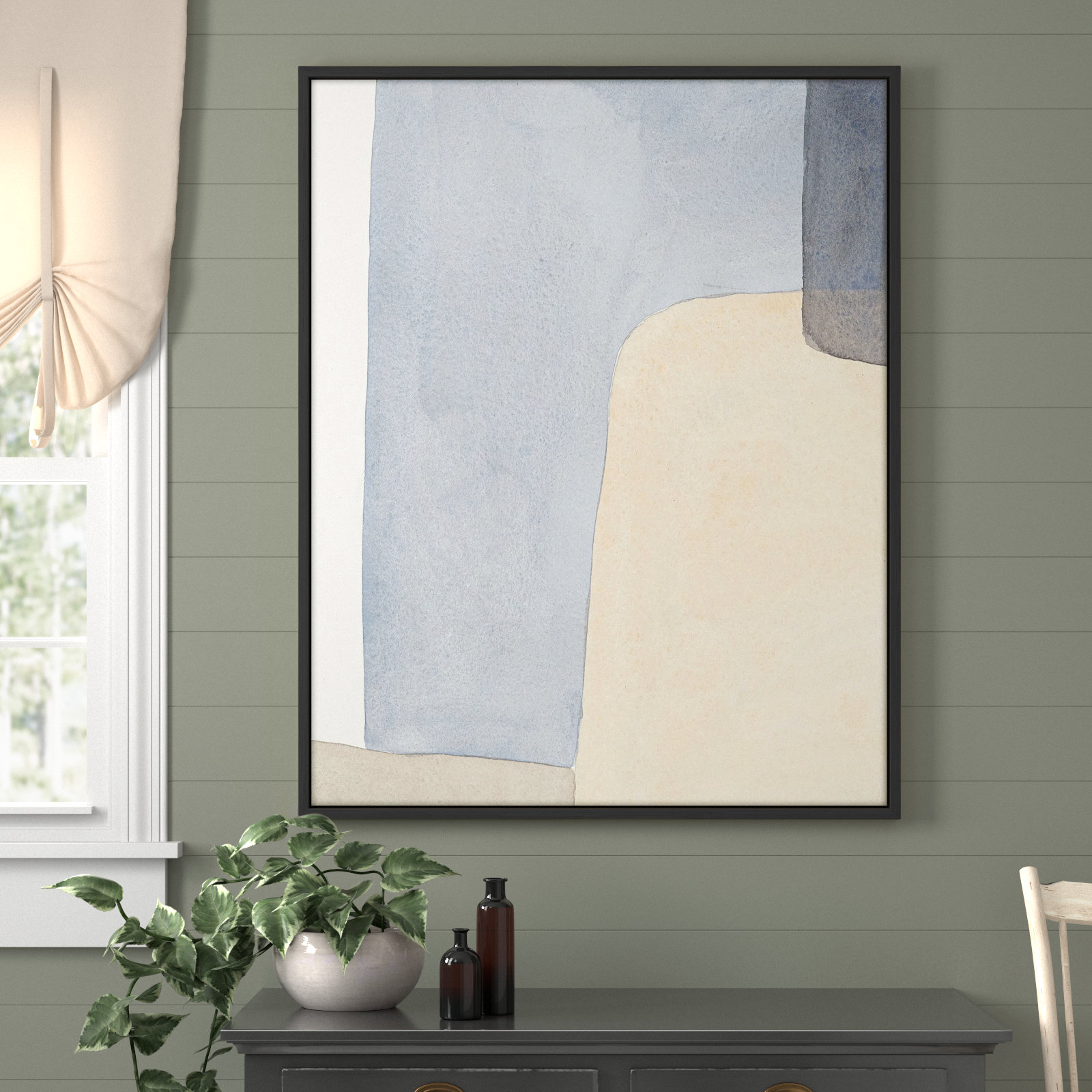 Dreamy Hues by Julia Balfour, Black Framed Canvas, 50" H x 40" W x 1.4" D