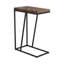 Table basse moderne et rustique - Surface avec base en métal d'extérieur au design unique