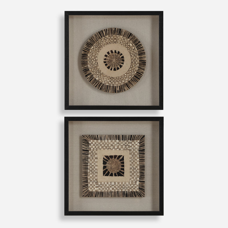 Dakota Fields Intertwine Knit Shadow Box, Set Of 2