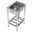 Belfry Kitchen Leming 400mm W Single Bowl Stainless Steel Kitchen Sink with 1 Faucet Hole