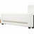 Full Size upholstered platform bed with drawer, LED light strip, USB port, White-888466562-888466561