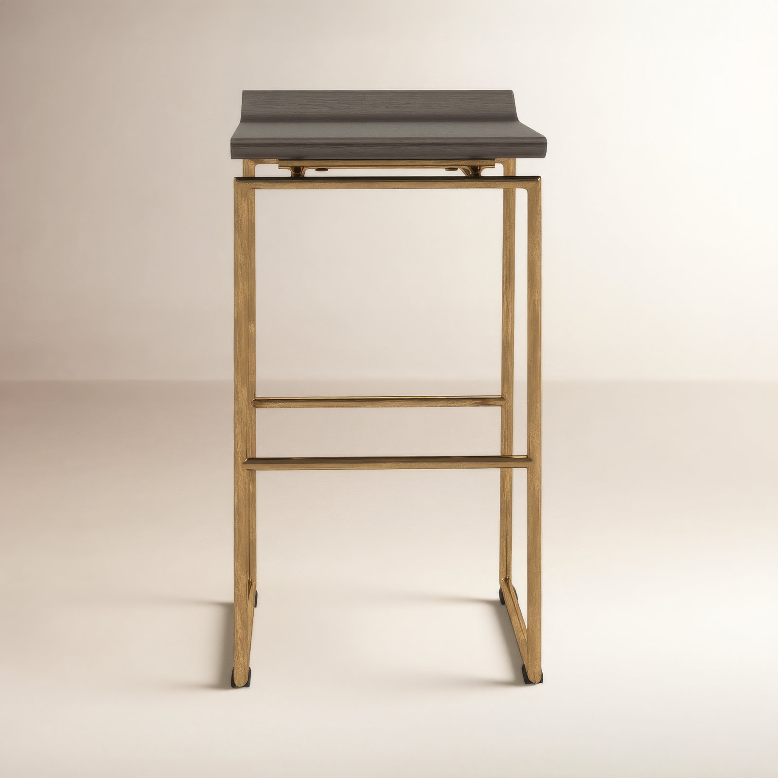 Barlow Solid Mango Wood Counter & Bar Stool, Gold/Brown, Counter Stool (24.25" Seat Height)