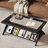 Rectangle Coffee Table With Glass Top & Storage Shelf-421036984