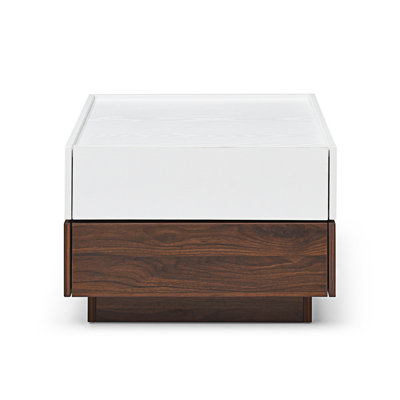 Table basse rotative avec 2 tiroirs