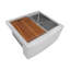 Verona Workstation 33" L x 22" W Farmhouse Kitchen Sink with Sink Grid and Drain Assembly-698787993