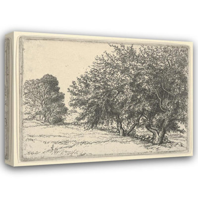 «Apple Trees» par Ernest Haskell - Art mural sur toile tendue avec châssis