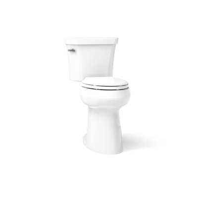 Highline 1.28 GPF (Water Efficient) Elongated Two-Piece Toilet with a High-Efficiency Flush (Seat Not Included)